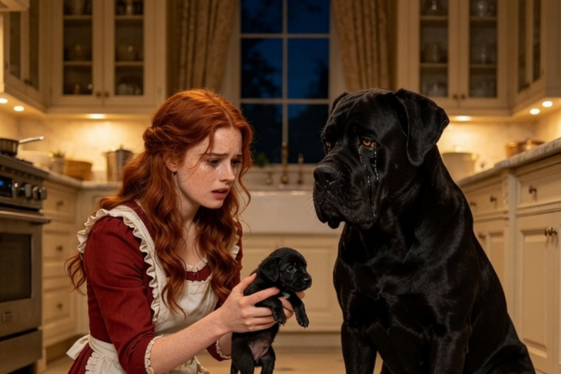 THE MAFIA BOSS’S DOG BROUGHT A DYING PUPPY TO A POOR MAID—HER NEXT MOVE TERRIFIED HIM