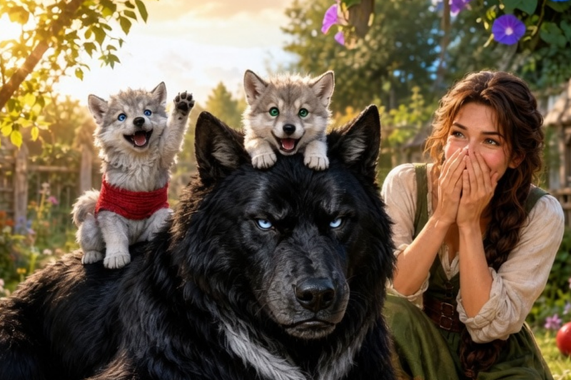 THE ALPHA KING SAID RAISING WOLF PUPS WAS EASY… SO I LEFT HIM ALONE AT MY NURSERY WITH TWELVE PUPS