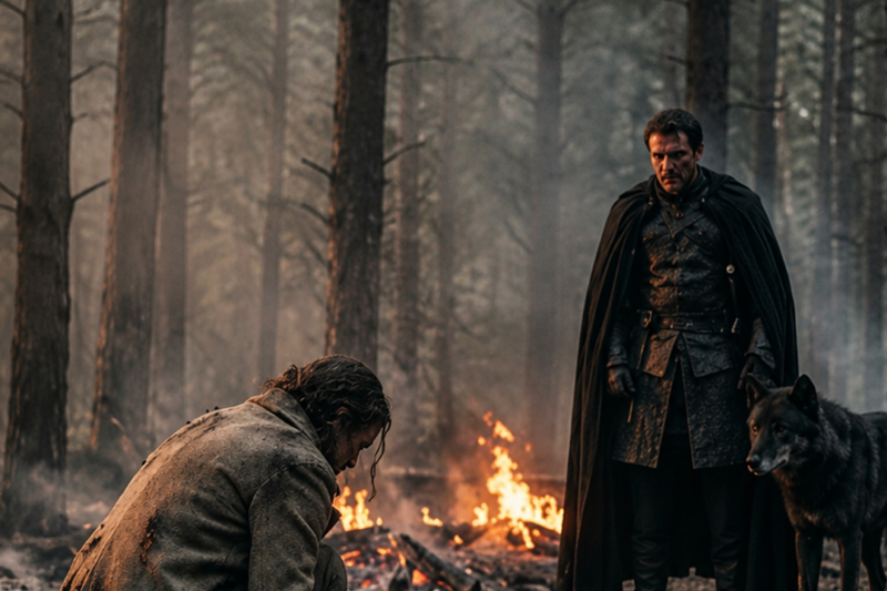 She Shielded 5 Pups With Her Body as the Forest Burned — Then the Alpha King Found Them