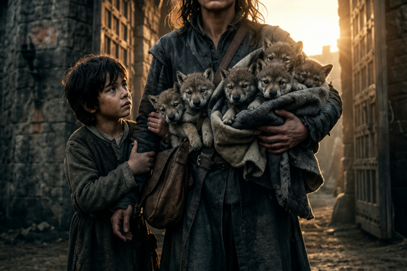 The Omega Walked Out of the Fortress With the King’s Son and 6 Saved Pups AI