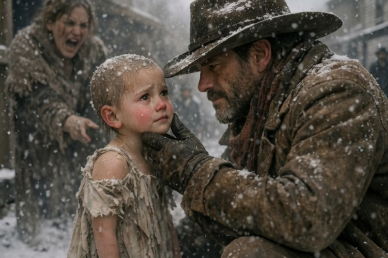 THEY SHAVED THE LITTLE GIRL’S HEAD TO HUMILIATE HER — BUT THE MOST WANTED COWBOY PROTECTED HER