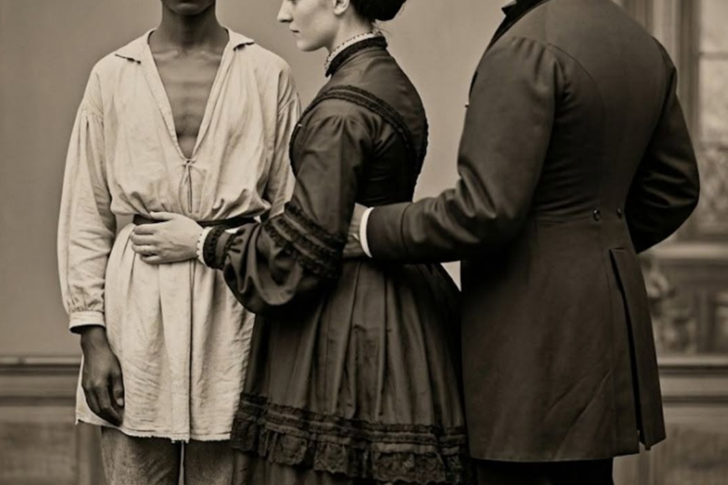 THE HERMAPHRODITE SLAVE SHARED BETWEEN MASTER AND HIS OBSESSED WIFE