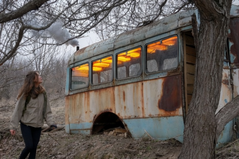 An Old Abandoned Camper Saved a Girl from the Cold Night