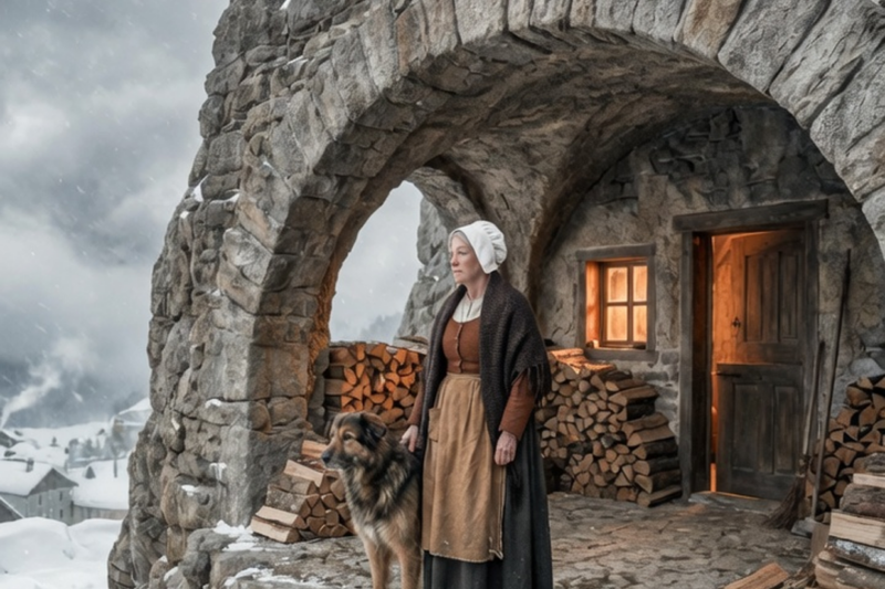They Mocked the Widow Who Built a House Inside a Cave — The Blizzard Buried Everyone Else
