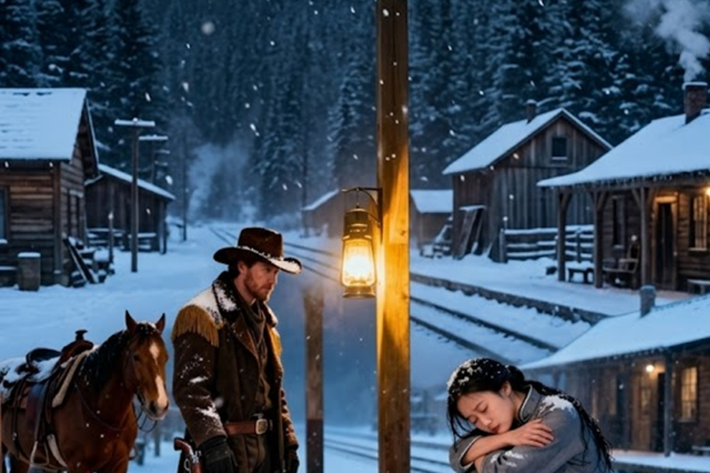 THE WOMAN IN THE CHRISTMAS SNOW