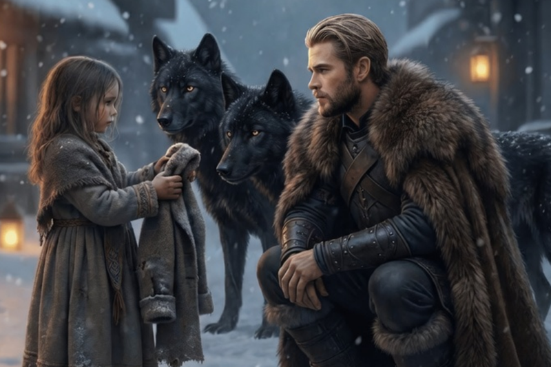 “BUY MY COAT, SIR.MOM FAINTED FROM HUNGER” — AND THE ALPHA KING FELL TO TEARS