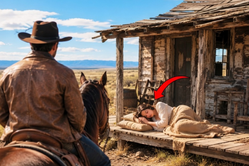 A MILLIONAIRE COWBOY SAW A WOMAN SLEEPING IN A RUN-DOWN RANCH HOUSE — THEN HE DID THE UNEXPECTED