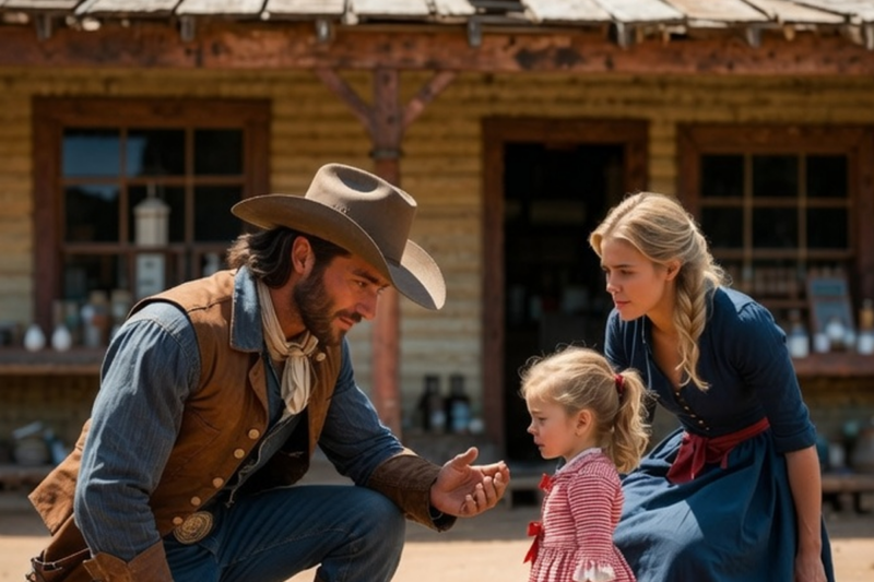 HER DAUGHTER WAS MOCKED FOR HAVING NO FATHER — THE COWBOY KNELT AND SAID, “YOU HAVE ONE NOW”