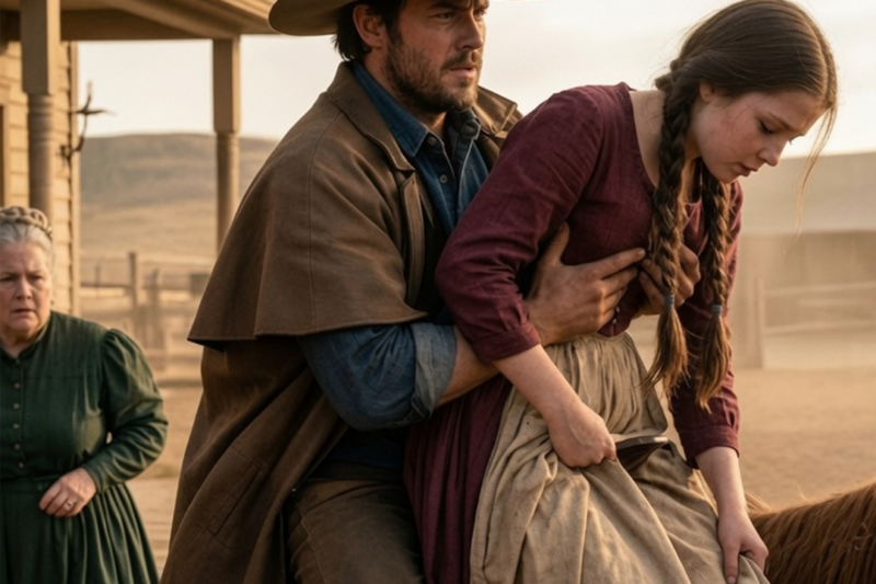 THE LONE RIDER WHO SAVED THE BROKEN WOMAN