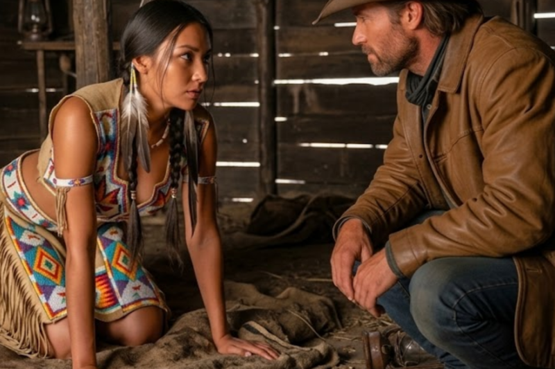 “DON’T LOOK AT ME LIKE THAT…” SHE SAID IN THE DARK SHELTER, BUT THE LONELY COWBOY NOTICED SOMETHING IMPOSSIBLE