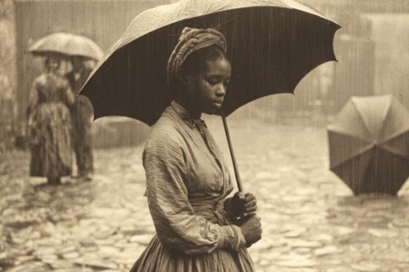 CHARLESTON WATCHED HER DISAPPEAR INTO THE STORM… THEN FOUND HER UMBRELLA STANDING ALONE THE NEXT MORNING