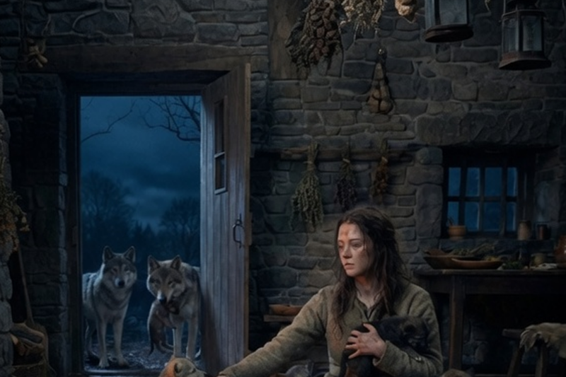 THE KING’S WOLVES BROUGHT HIM EVERY ORPHANED PUP—AND SHE TOOK THEM ALL IN