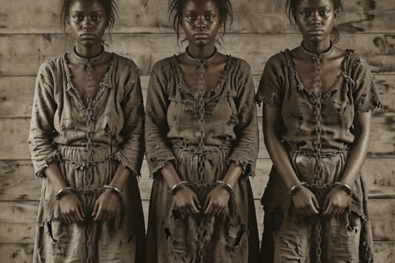 “DON’T TAKE MY SISTER!” THREE AFRICAN GIRLS CHAINED AND TORN APART AS A SHOCKING SECRET EXPLODED ON THE SLAVE SHIP DOCKS