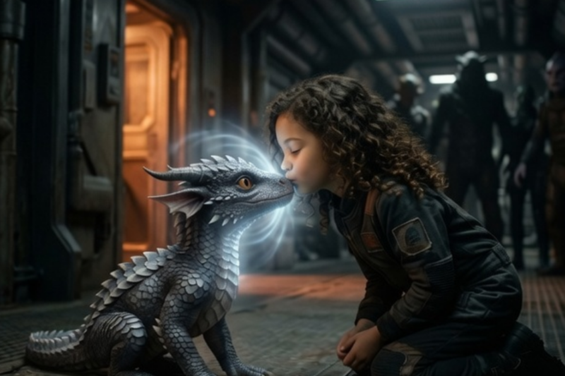 A HUMAN CHILD KISSED THE MOST FEARED DRAGON BABY IN THE UNIVERSE—ALIENS COULDN’T BELIEVE THEIR EYES