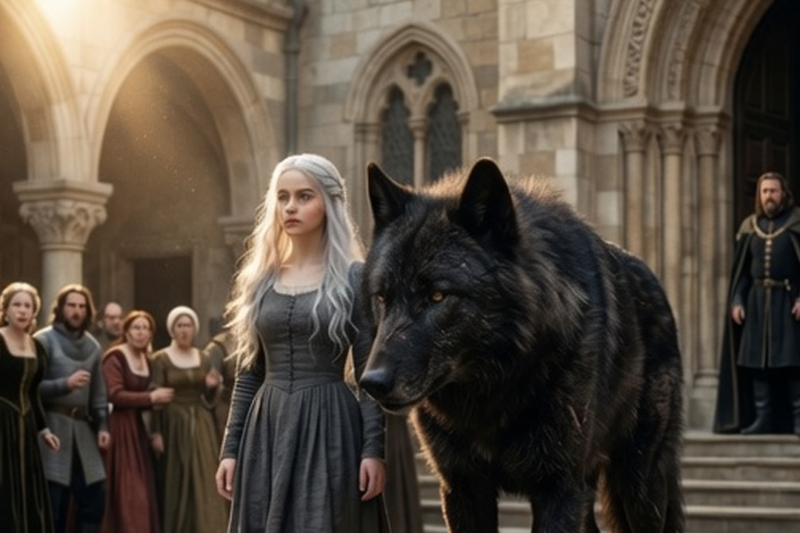 “EVERYONE FEARED THE ALPHA KING MASSIVE BEAST — IT FOLLOWED THE QUIET MAID LIKE A GENTLE SHADOW”
