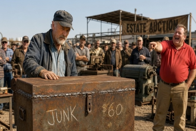 THE AUCTION LAUGHED AT THE $60 WELDED-SHUT TOOLBOX — WHAT HE FOUND INSIDE DESTROYED A FAMILY EMPIRE