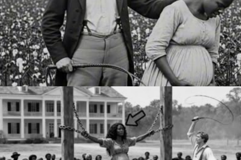 THE OVERSEER WHIPPED A PREGNANT SLAVE TO DEATH—THEN 100 SLAVES SURROUNDED HIM