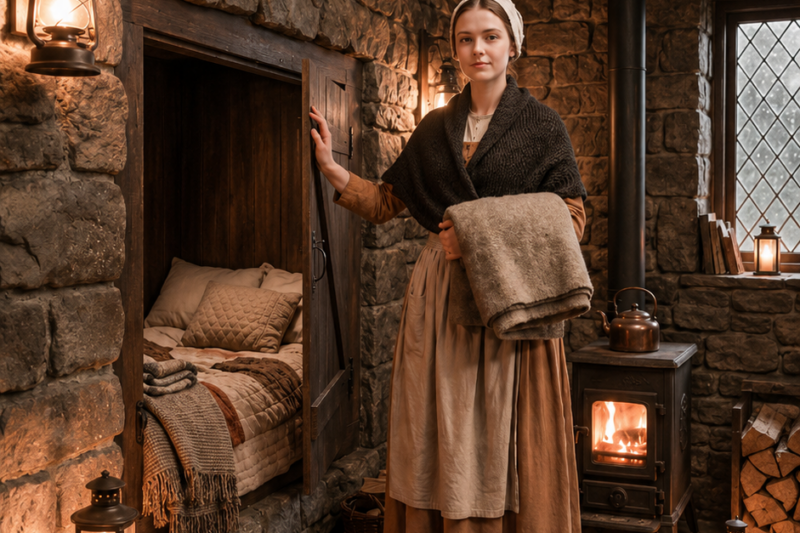 They Called Her Wall a Waste of Space — A Widow Built a Stone Bed That Stayed Warm All Night