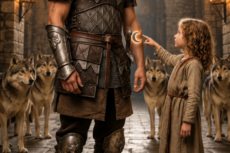 A Little Girl Told the Alpha King, “My Mom Has the Same Moon Mark” — His Wolf Immediately Stood