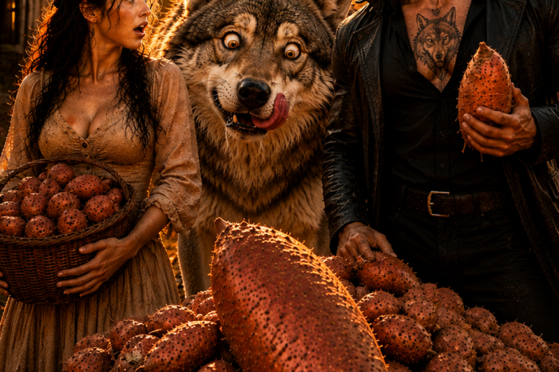 Catching the Deadly Alpha King Snatching Her Stash — His wolf Addicted to Sweet Potatoes!