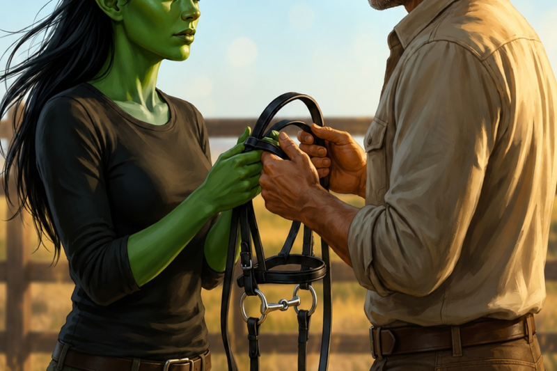 They Said the Orc Was Too Wild — the Rancher Gave Her a Horse… and Watched Her Ride Into His Life
