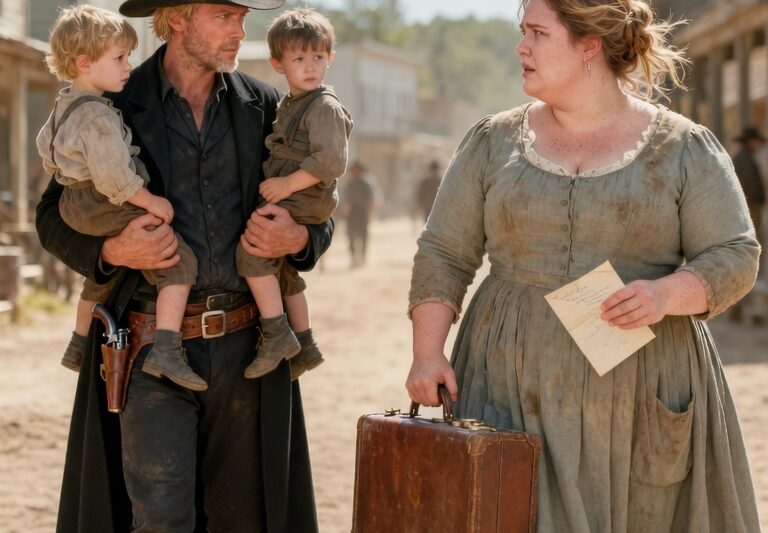 The Obese Mail-Order Bride Was Rejected — Until a Cowboy Whispered, “Be My Children’s Mother”