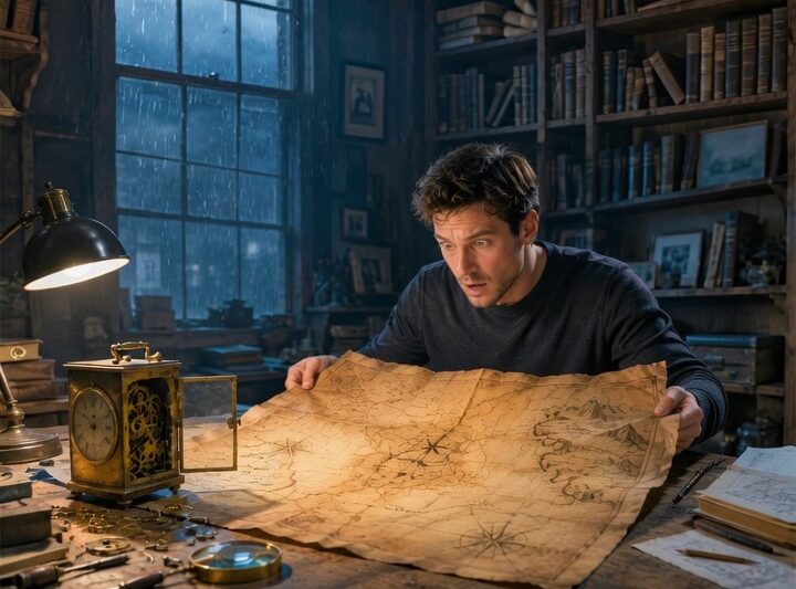 Left With Nothing but a Broken Clock, He Discovered the Billionaire’s Hidden Map Inside It