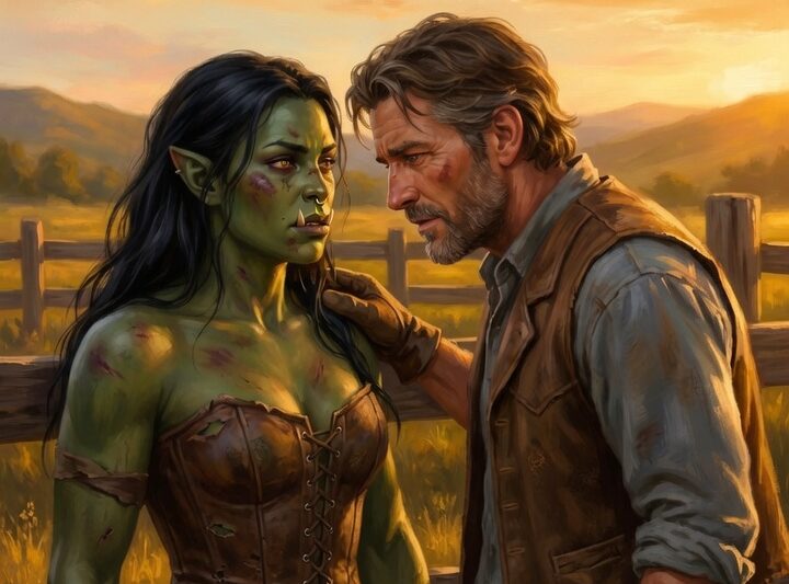 A Rich Mountain Ranger Watched an Orc Woman Be Beaten Every Day — Until He Made Her His Wife