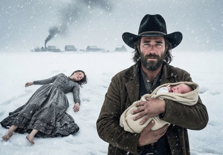 Her Baby Was Crying in the Snow — The Cowboy Made One Choice That Saved Them Both