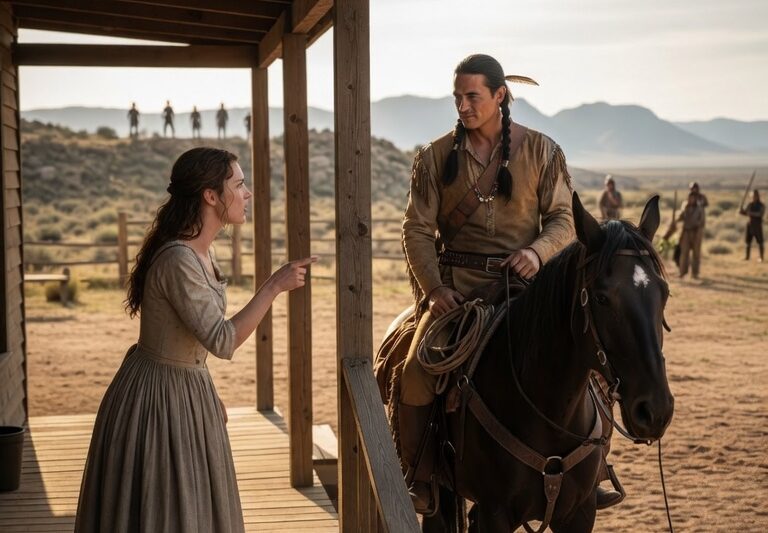 An Apache Chief Smiled When a Young Widow Said “You Owe Me Your Life!” — What Follows…