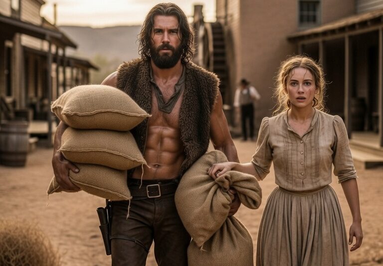 Mountain Man Saw Her Carrying Grain Sacks Alone, He Lifted Them All and Walked Her to the Mill