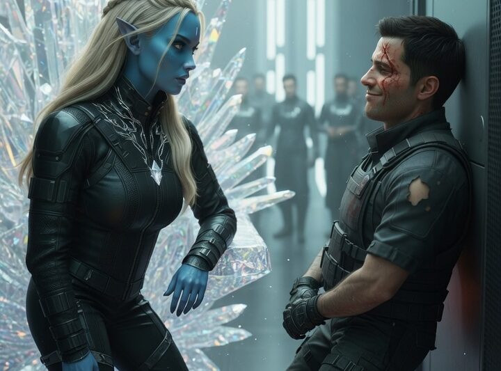 The Alien Queen Saw My Wounds — “Who Did This to You, Human?” She Said… “They Will Be Punished”