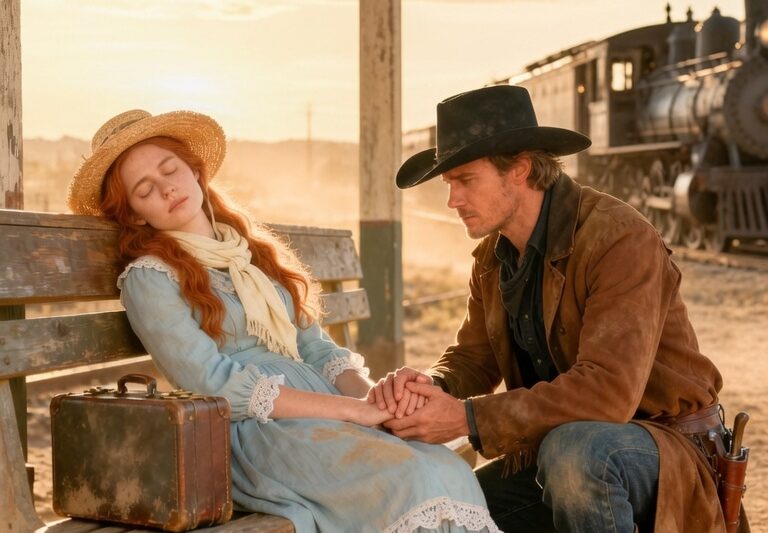 Abandoned at the Depot, She Slept Alone… Until a Cowboy Found Her