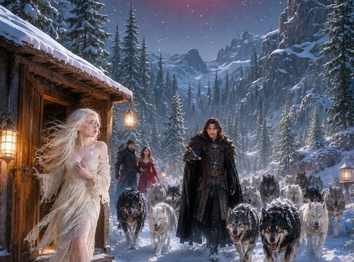 Albino Omega Listen a Sound and Opened Her Door — And the Alpha King’s Wolves Filled Her Yard