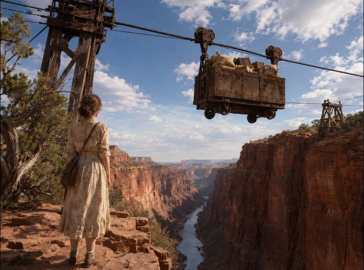The Loaded Mine Cart Hung Over the Gorge For 80 Years—No One Asked Why Until She Cut It Down