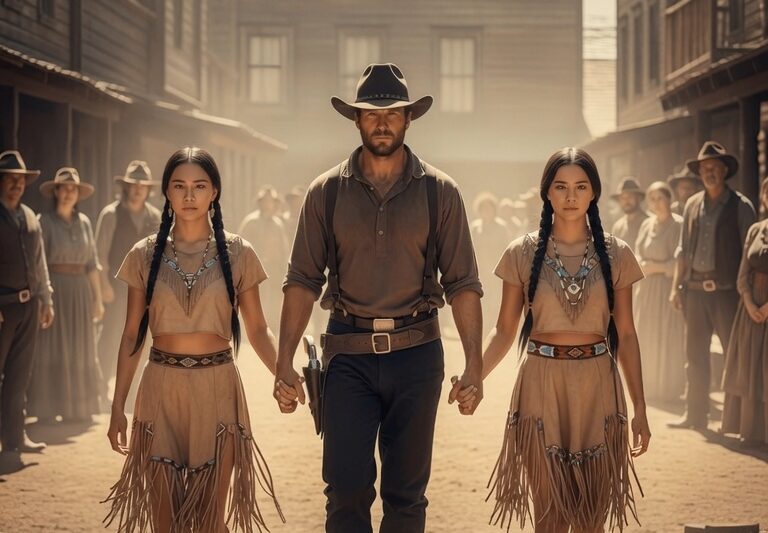 Two Apache sisters sold like cattle — a lonely cowboy bought them, saying, “I’ll take you home.”