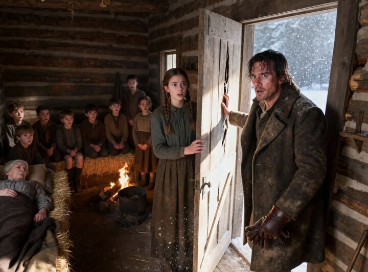 Millionaire Cowboy Pay a Wages to an Old Couple, Until He Saw They Cabin is “Orphans House”
