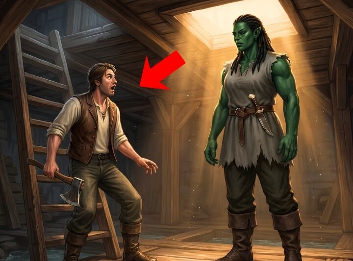 The carpenter bought an old raft for a copper — and found an orc hiding in the hold.