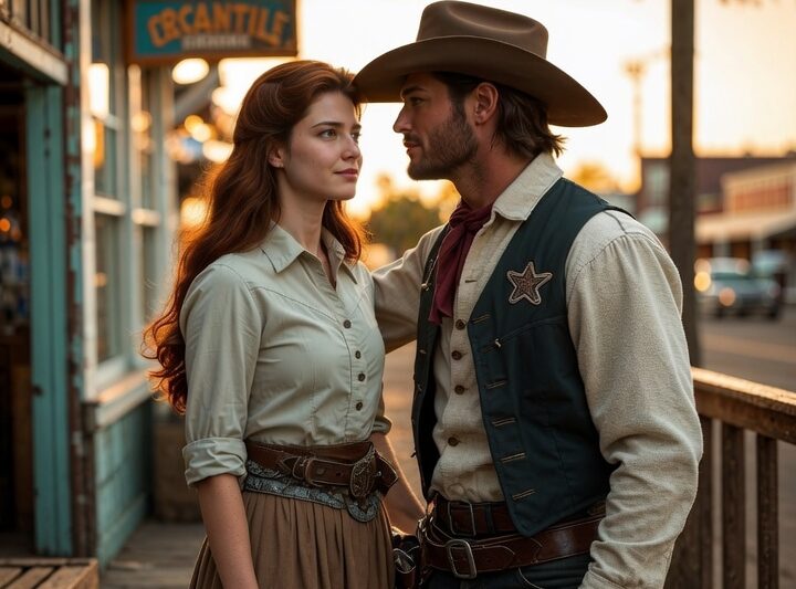 She Was Laughed At for Being Too Tall, The Cowboy Said Nothing and Simply Kissed Her Forehead