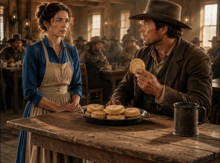 “Who Baked These Biscuits?” the Cowboy Asked — Then He Noticed the Woman Everyone Else Ignored