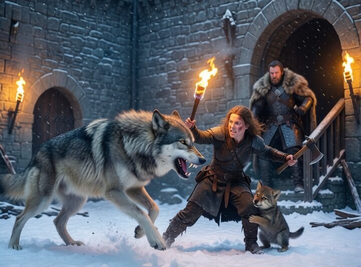 Mocked as Weak, She Faced a Rogue Alone to Save a Cub — The Alpha King Didn’t Intervene