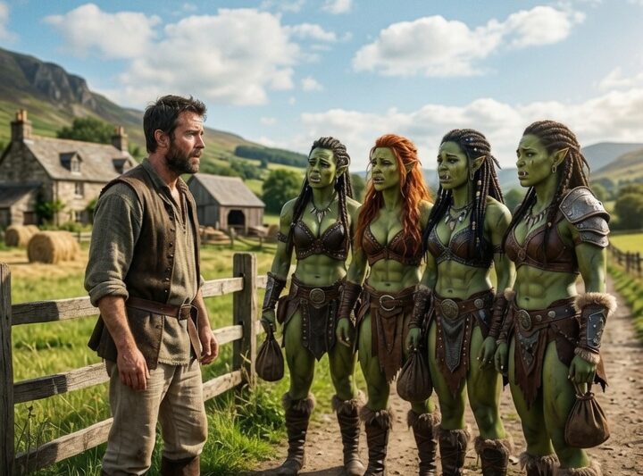 One Human Man, One Quiet Farm — Then 4 Orc Girls Arrived Begging to Stay