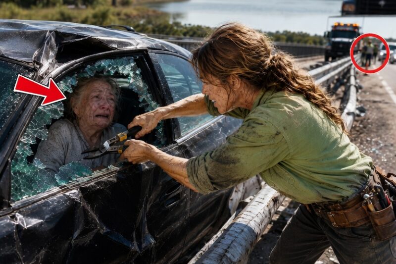 Everyone Ignored The Mafia Boss’s Grandma In The Trapped Car — Until A Poor Widow Smashed The Window