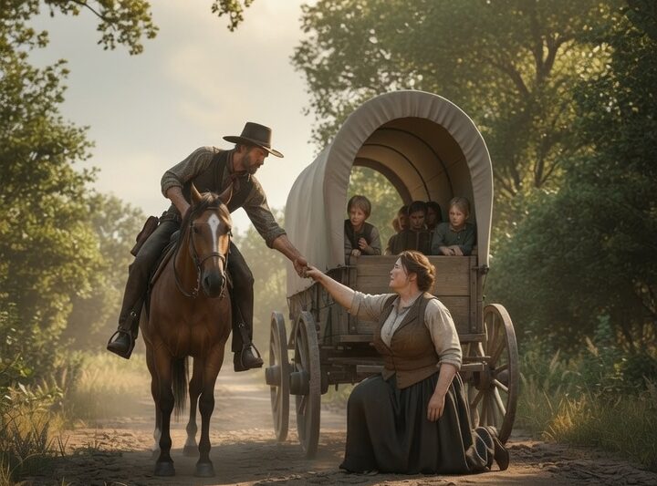 “You Need Shelter… And My Daughters Need a Mother,” the Rancher Told the Big Girl