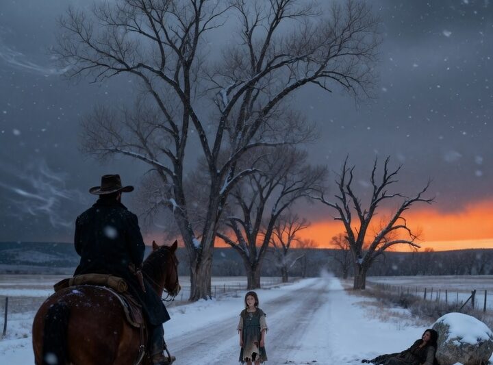 Can You Take Her Instead of Me?” Asked the Little Girl — Cowboy Said Nothing… Then Took Both
