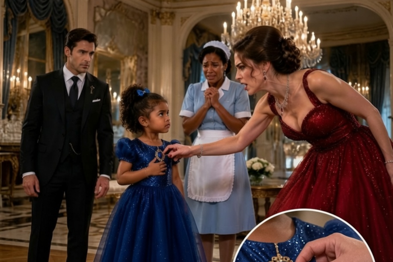“That’s My Brooch Now!” Billionaire’s Fiancée Tried to Snatch—But Maid’s Toddler’s Response Stunned