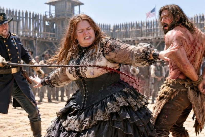 A Cruel Overseer Ordered Twenty Lashes for the Mountain Man—But After the Fifth Strike Hit the Wrong Back, the Courtyard Turned Into Chaos