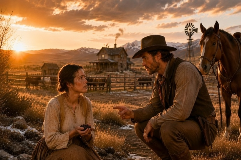 THE STARVING GIRL BY THE ROAD WHOSE SECRET LEDGER DEFIED THE DEADLIEST BLIZZARD AND SAVED A RANCH FROM RUIN