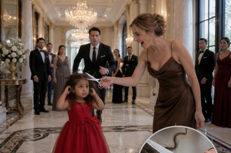 The Fiancée Cut the Maid’s Toddler’s Hair in Front of Everyone — Then the Billionaire Arrived