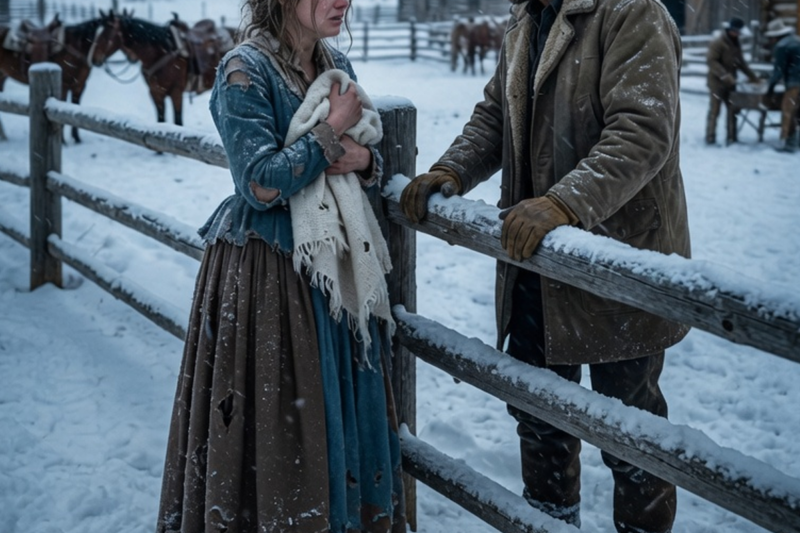 “Take My Baby… Let Her Live.” She Cried—The Rancher’s Next Move Shocked the Whole Town